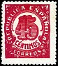 Spain 1938 Numbers 45 CTS Red Edifil NE 30